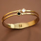 18K Gold PVD Plated Waterproof Stainless Steel Bangle