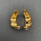 Pearl Inlaid 18K Gold Plated S.Steel Huggies