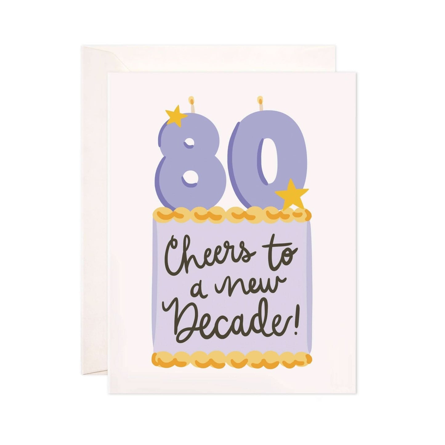 Eighty Cake Greeting Card - Purpose + Passion Boutique