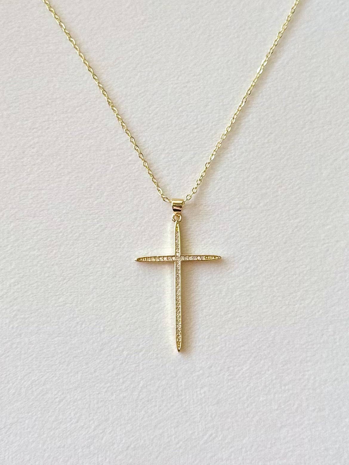 Elegant Cross Necklace - Purpose + Passion Boutique