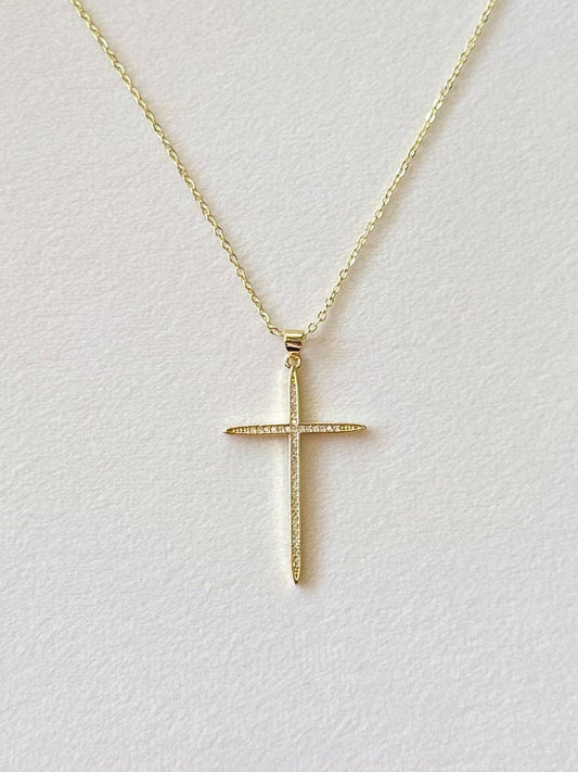 Elegant Cross Necklace - Purpose + Passion Boutique