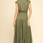Elegant Sleeveless Tiered Maxi Waist Tie Dress - Purpose + Passion Boutique