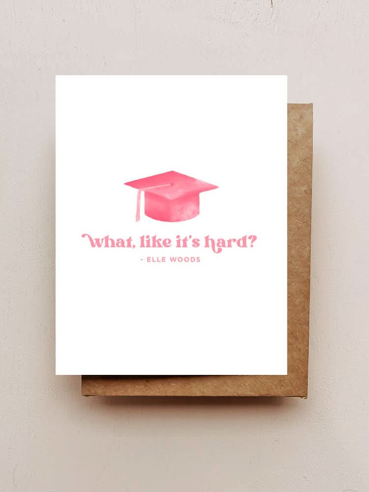 Elle Woods Grad Card - Purpose + Passion Boutique