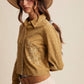 Embroidered Western Cotton Shirt Jacket - Purpose + Passion Boutique