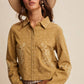 Embroidered Western Cotton Shirt Jacket - Purpose + Passion Boutique