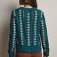 Emerald Green Embroidered Cable Knit Pullover - Purpose + Passion Boutique