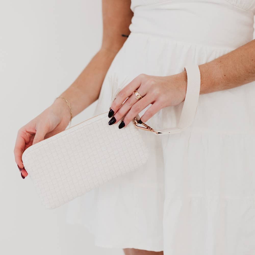Emma Woven Clutch Wristlet - Purpose + Passion Boutique