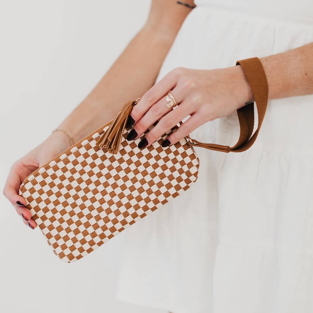 Emma Woven Clutch Wristlet - Purpose + Passion Boutique