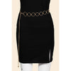 Engraved Gold Hoop Link Chain Belt - Purpose + Passion Boutique