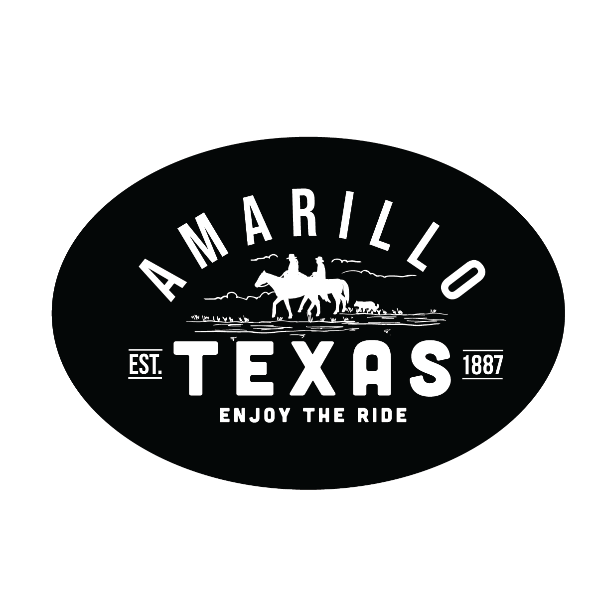 Enjoy the Ride Amarillo Texas Decal - Purpose + Passion Boutique