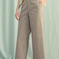 Espresso + Cream Striped Wide Leg Pants - Purpose + Passion Boutique