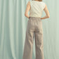 Espresso + Cream Striped Wide Leg Pants - Purpose + Passion Boutique