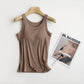 Essential Basic Rib Soft Tank Top w/Built - in Bra - Purpose + Passion Boutique