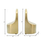 Gold Ceramic Bookends (Set of 2)