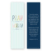 Pray More, Worry Less Bible Verse Bookmark