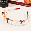 Amber Brown Wavy Non-Slip Teeth Hair Headband