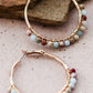 Boho Sea Sediment Jasper Stone Beaded Earrings