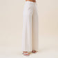 Cream Wide Leg Pants