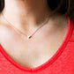 You Make Me Smile Heart Necklace On Card Gift - Gold Heart
