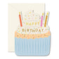 Birthday Cupcake die-cut folded Greeting Card