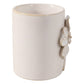 Ivory Ceramic Flower Pencil Cup (4 in.)
