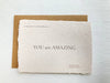 YOU are AMAZING: LIFT ME UP! CARD