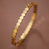 18K Gold Plated Hexagon Stainless Steel Bangle