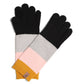 Color Block Cable Knitted Gloves