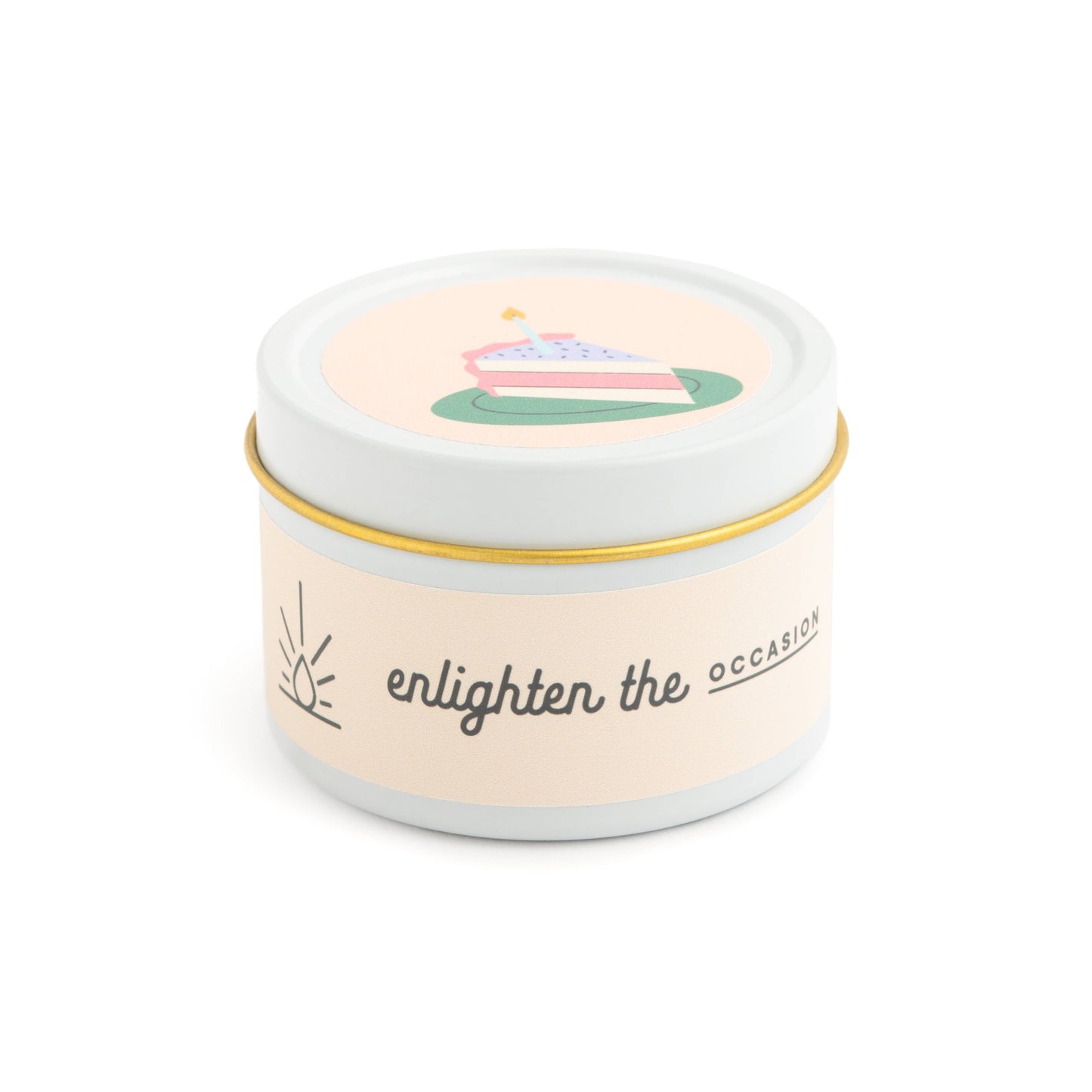 Birthday Cake Scented Candle + Matches Set