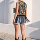 Western Tapestry Fringed Vest