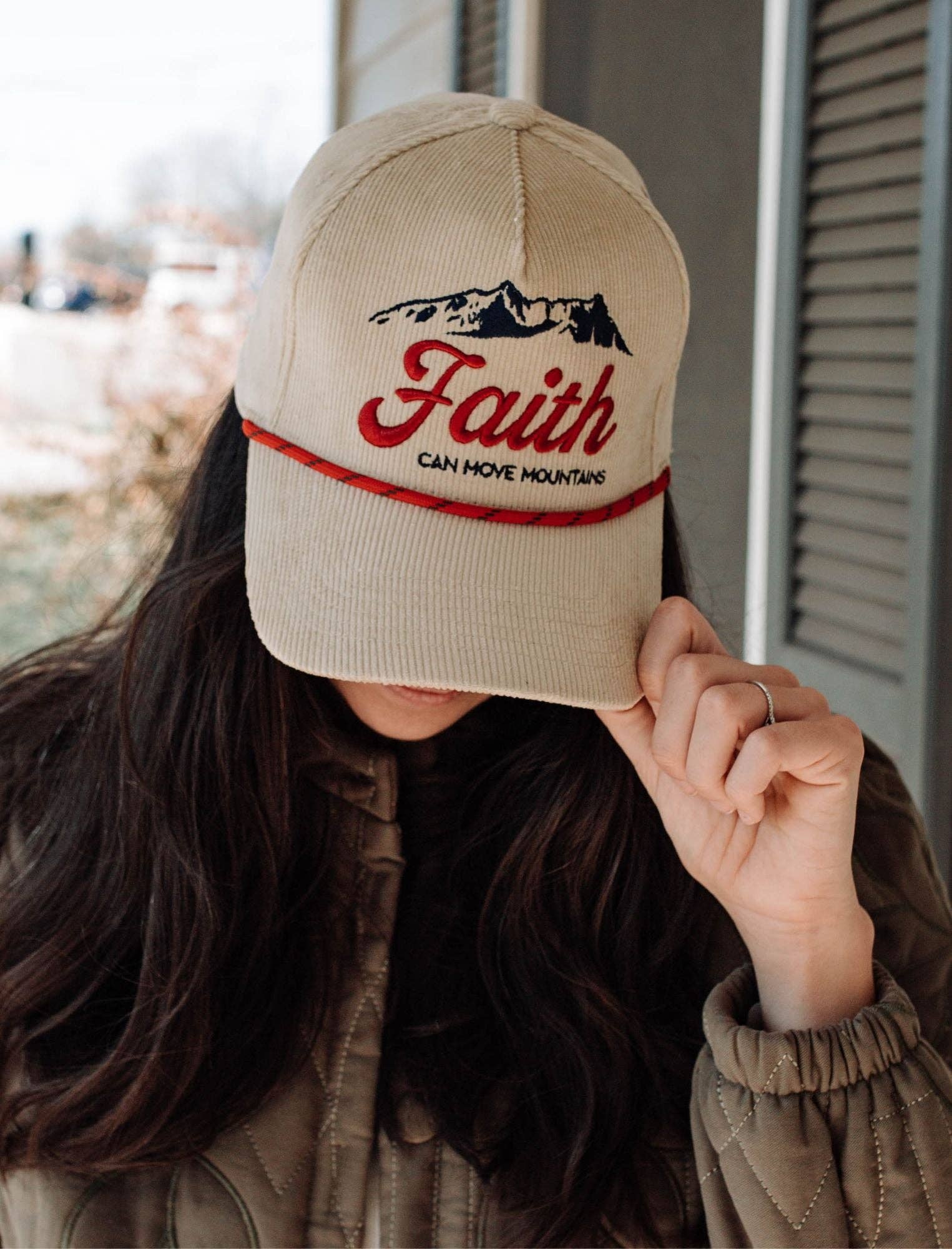 Faith Can Move Mountains Hat - Purpose + Passion Boutique