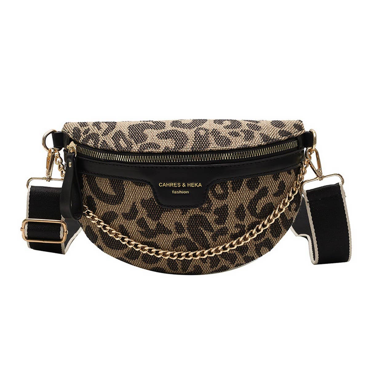 Fall Print Chain Strip Bum Bag - Purpose + Passion Boutique