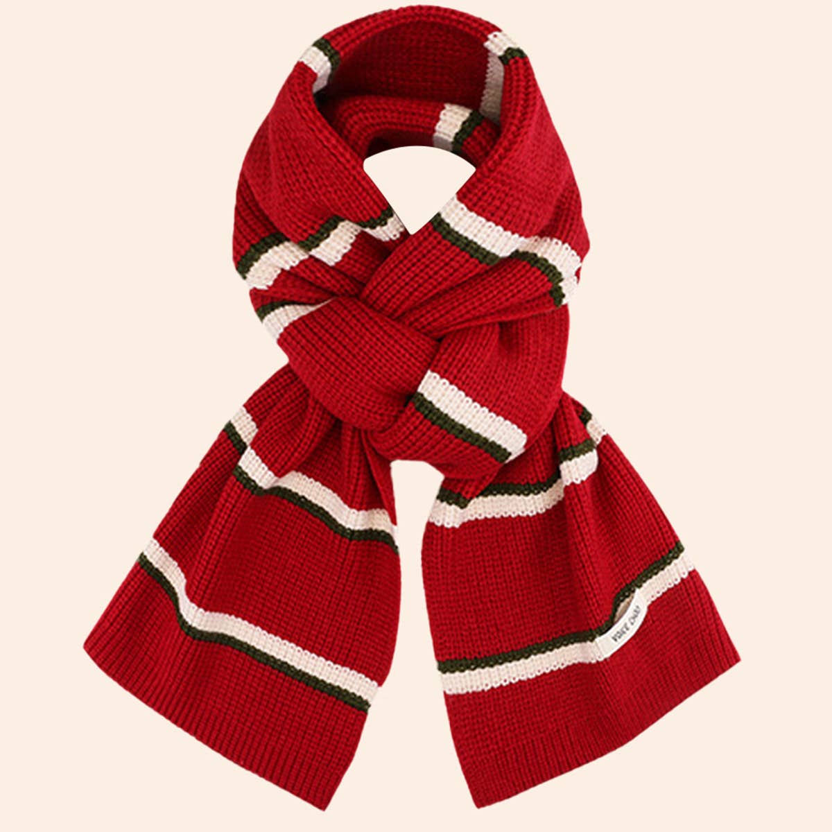 Faux Cashmere Knit Christmas Scarf - Purpose + Passion Boutique