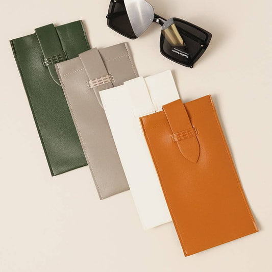 Faux Leather Sunglasses Pouch - Purpose + Passion Boutique