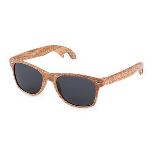 Faux Wood Bottle Opener Sunglasses - Purpose + Passion Boutique