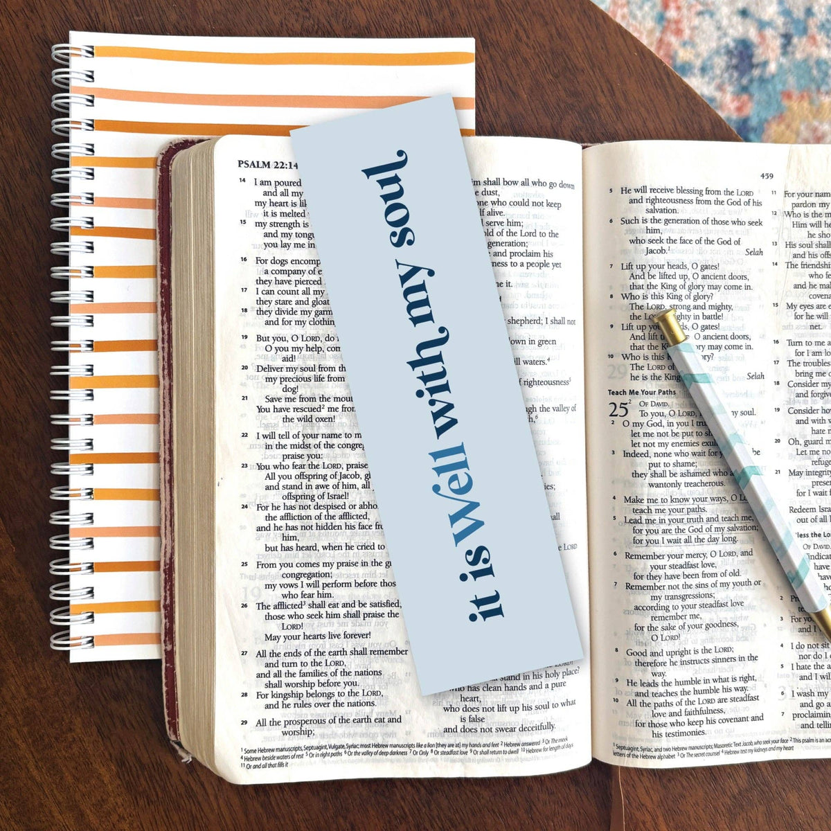 It Is Well With My Soul Bible Verse Bookmark