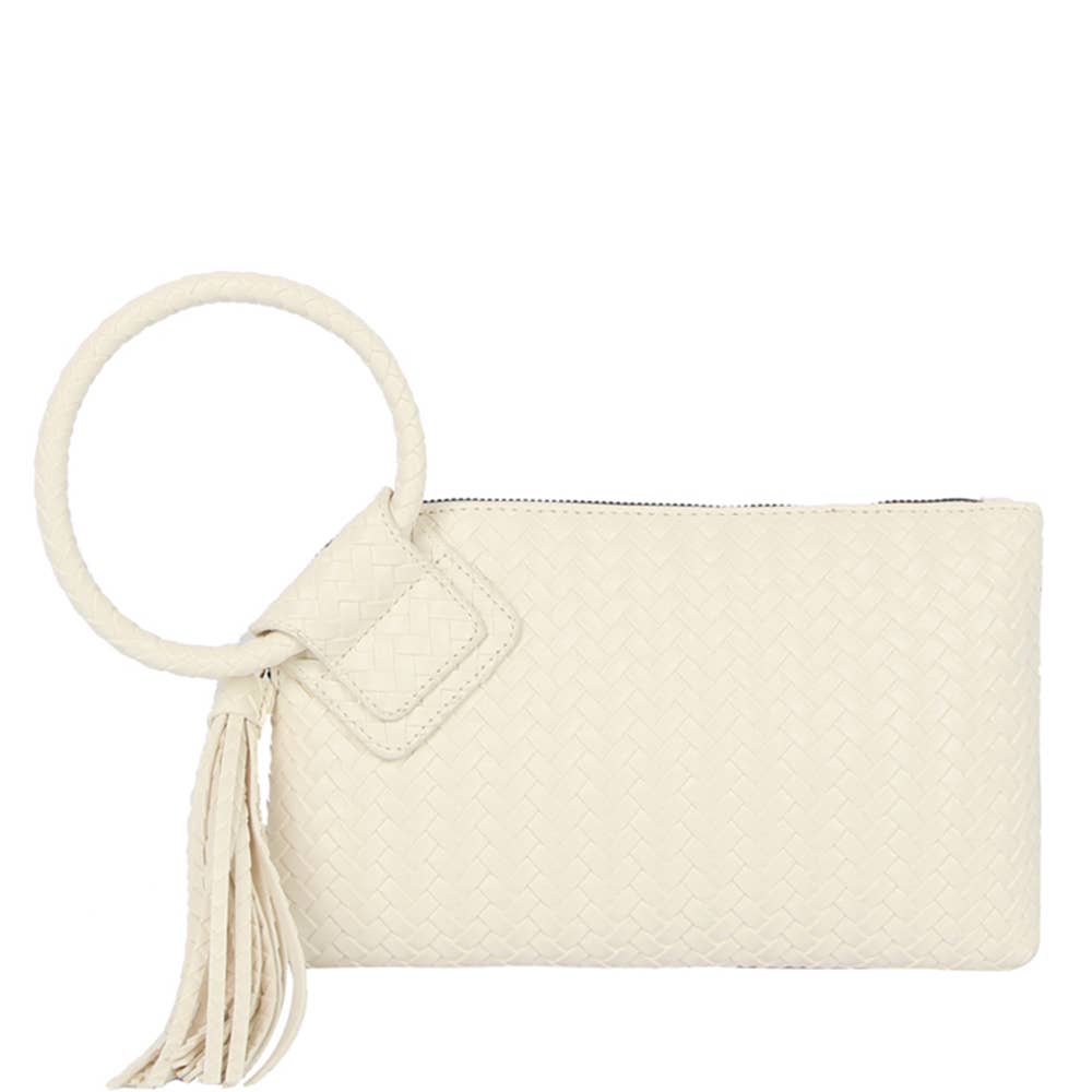 Woven Fringe Wristlet