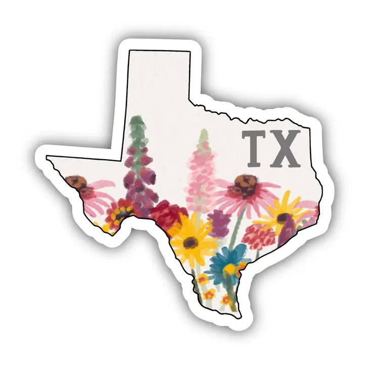 Texas Floral Pattern Sticker
