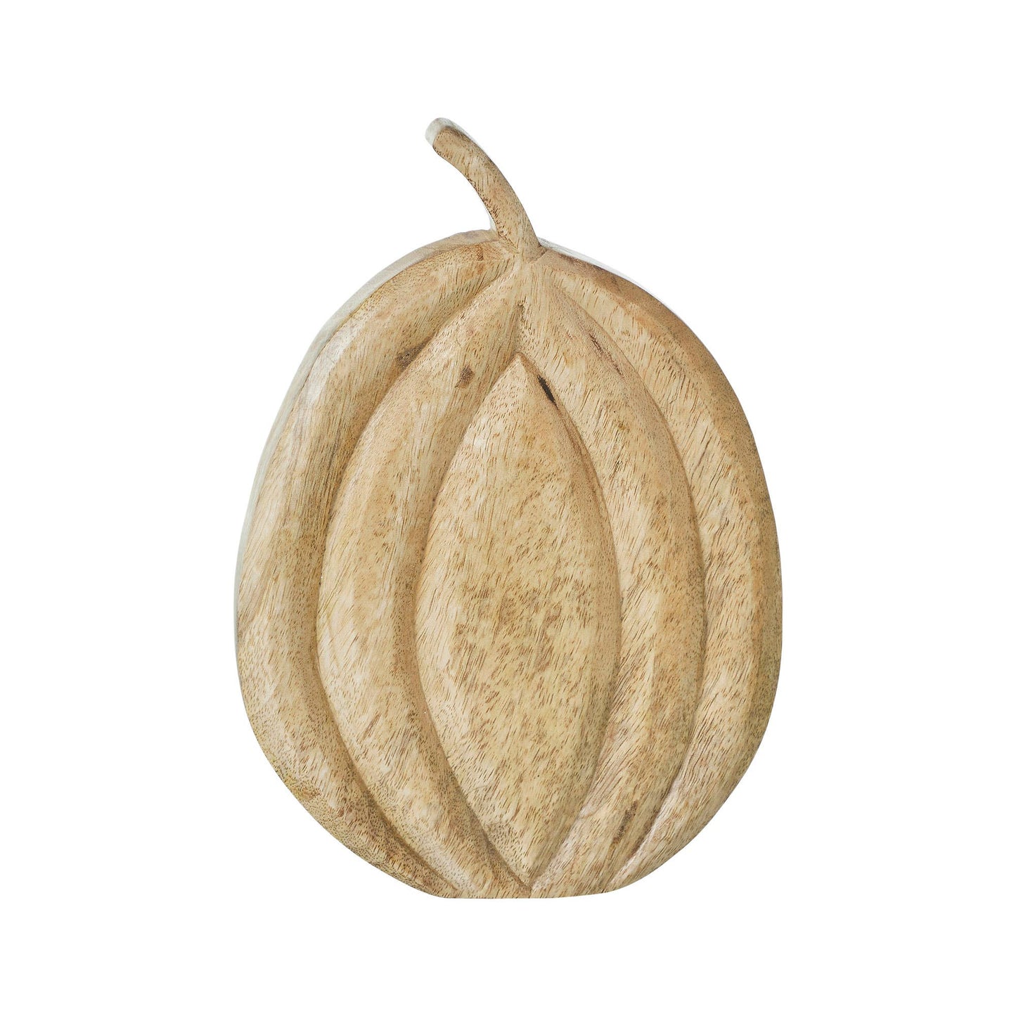 10" Wood Pumpkin Figurine