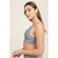 Scalloped Mountain Blue Lace V-Neck Padded Bralette