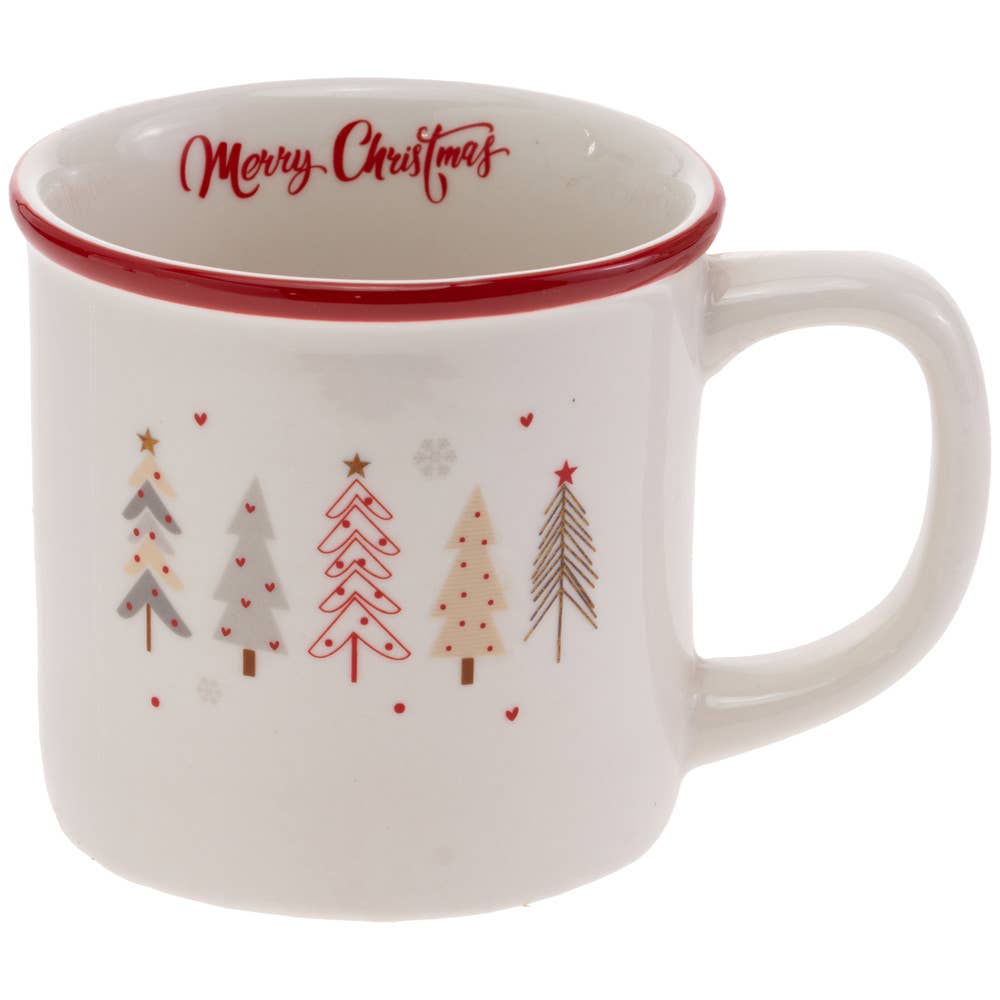 Festive Trees Ceramic 14 oz. Mug - Purpose + Passion Boutique