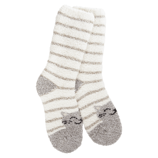 Fireside Cat Stripe Socks - Purpose + Passion Boutique