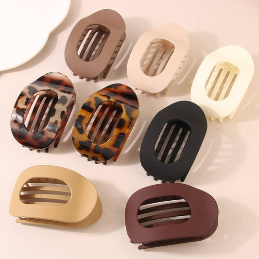 Flat Oval Hair Clip - Purpose + Passion Boutique