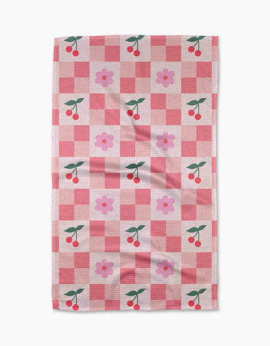 Floral and Cherries Tea Towel - Purpose + Passion Boutique