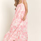 Floral Bandeau Maxi Dress - Creamy Rose - Purpose + Passion Boutique