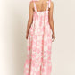 Floral Bandeau Maxi Dress - Creamy Rose - Purpose + Passion Boutique