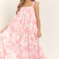Floral Bandeau Maxi Dress - Creamy Rose - Purpose + Passion Boutique