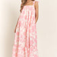 Floral Bandeau Maxi Dress - Creamy Rose - Purpose + Passion Boutique