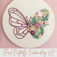 Floral Butterfly DIY Embroidery Kit - Purpose + Passion Boutique