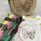 Floral Butterfly DIY Embroidery Kit - Purpose + Passion Boutique